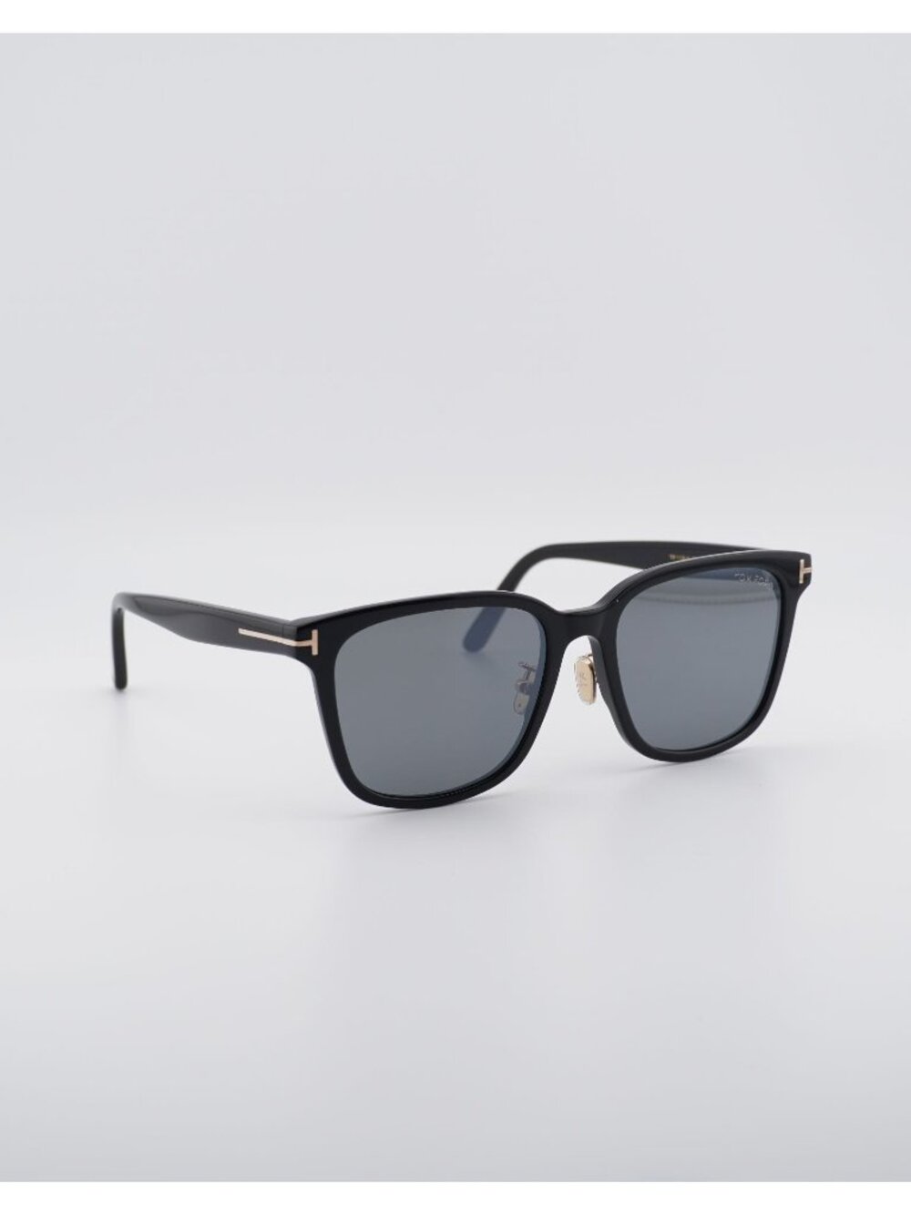Tom Ford FT1136-K 01B Sunglasses Black Square Frame, Smoke Lenses